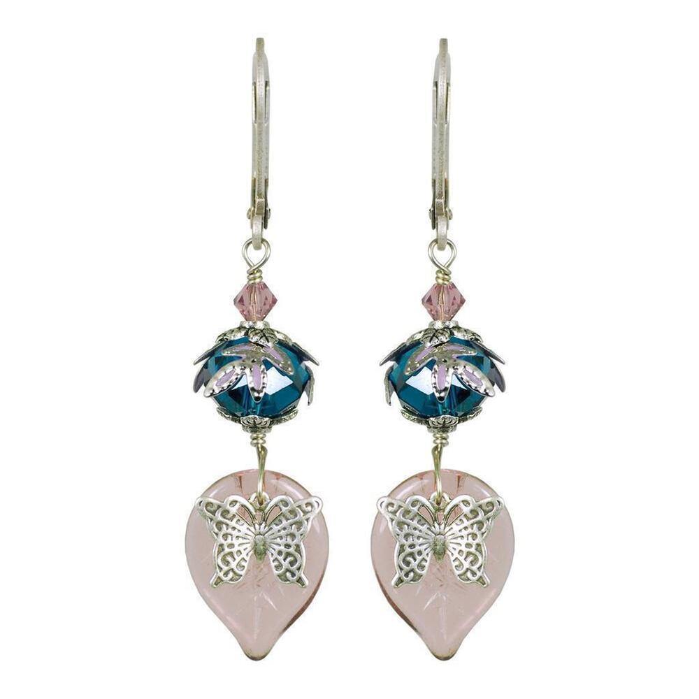 NoMonet Fairyland Sweet Nectar Earrings Lavender and Blue